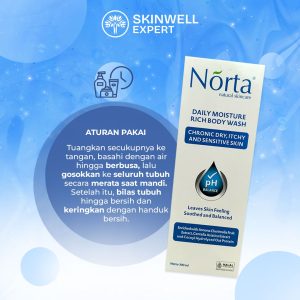 3 - Norta Daily Moisture Rich Body Wash 300ml